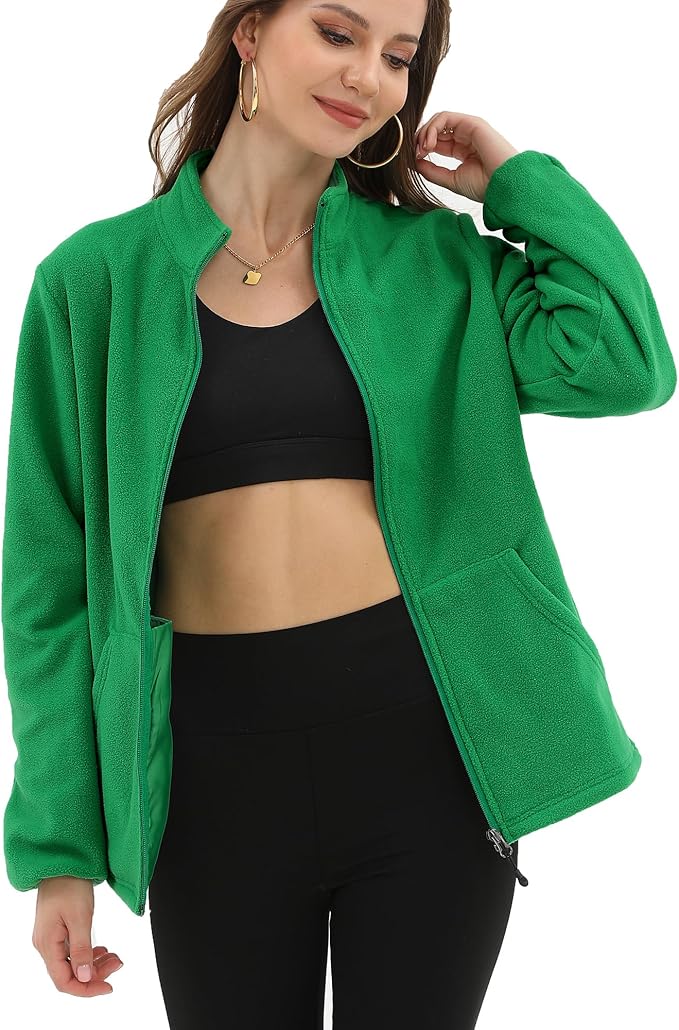 Argstar Women's Fleece Jacket with 6 Pockets (XS-2XL)