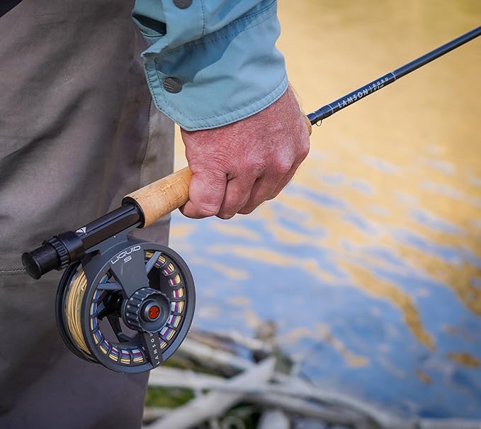 LAMSON | Guru Medium Fast Action Fly Fishing Rod | All-Water | 9 Foot 4-Piece W/Tube