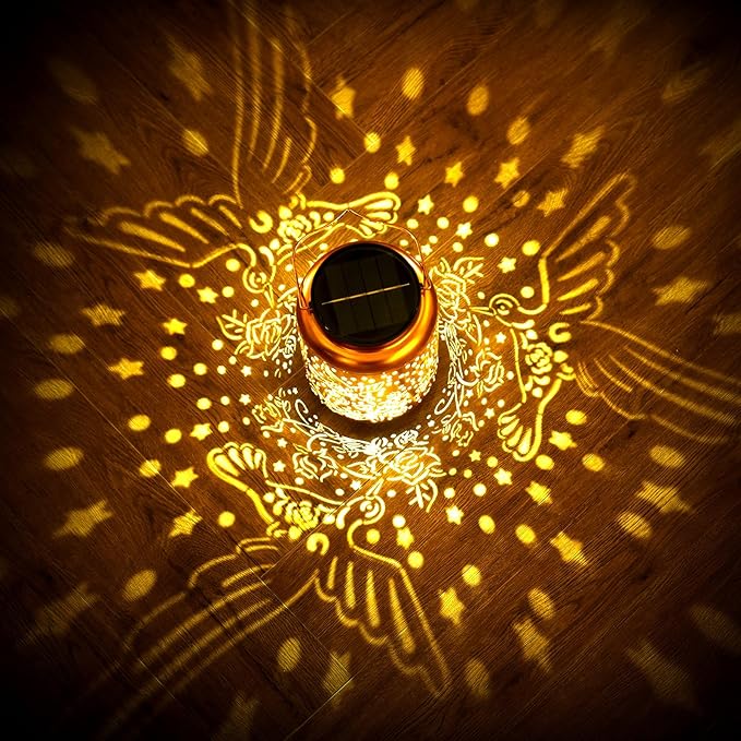 Hummingbird Solar Lanterns Outdoor Waterproof, 14.6'' Large Lamps, Upgraded 2000mAH Battery, Metal Christmas Gift, Birthday Gifts for Women Mom Grandma, Garden Yard Patio Lawn Pathway Decor