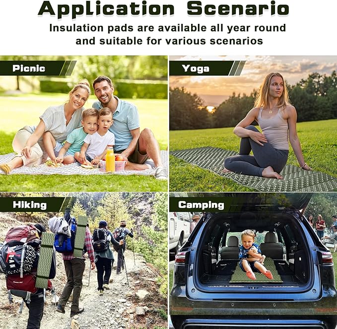 Closed Cell Foam Sleeping Pad,Folding Sleeping Pad Backpacking,Moisture-Proof Foldable Sleeping Pad, Lightweight,Sleeping Mat for Camping Hiking Backpacking Car Camping Mats