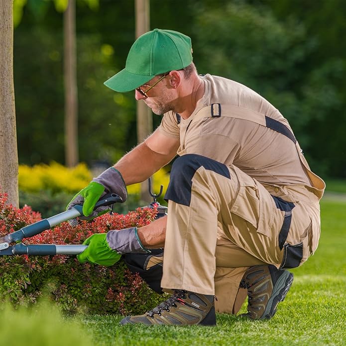 NORTIV 8 Men's Ankle High Waterproof Hiking Boots Outdoor Lightweight Shoes Trekking Trails Armadillo