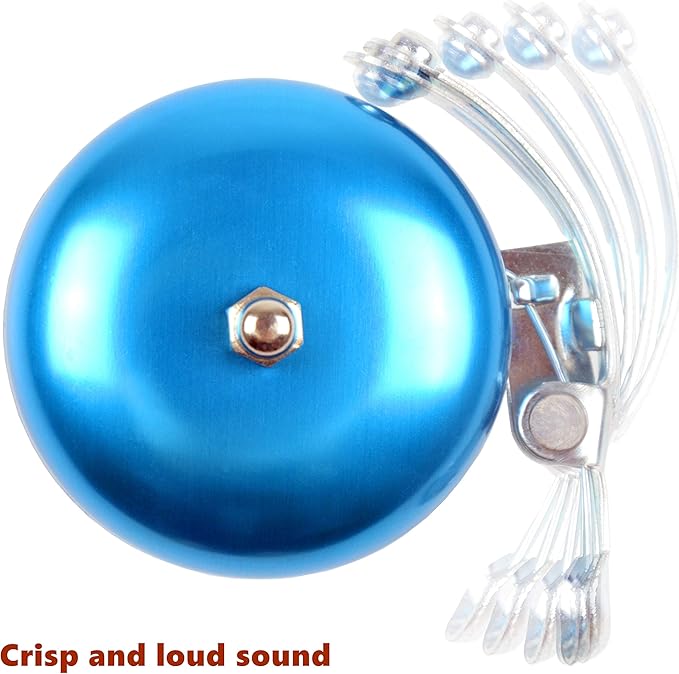 Classic Bell, Loud Crisp Clear Sound Bicycle Accessories for Adults Youths, Stylish Horn for Road and Mountain Bikes