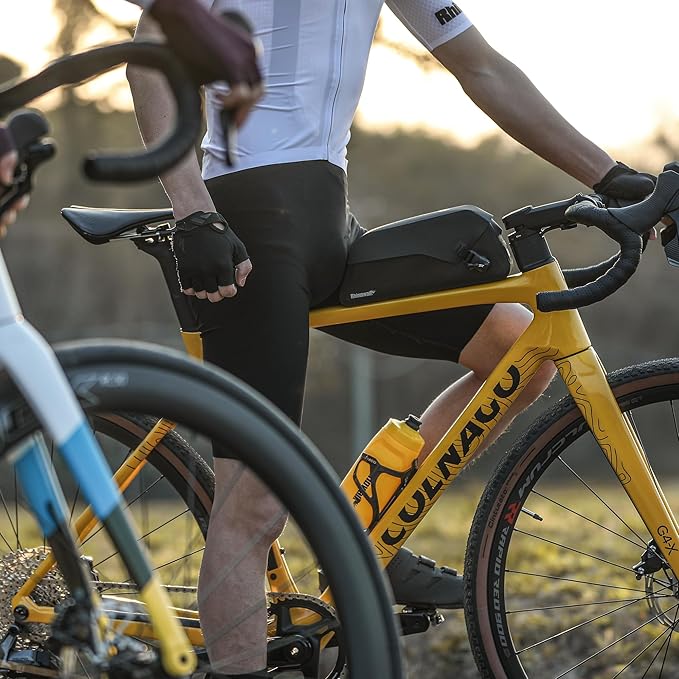 Rhinowalk Bike Top Tube Bag 1.5L Bike Frame Bag with Magnetic Flap Fully Waterproof and Stable Bicycle Frame Bag Bicycle Bag Professional Cycling Accessories for Mountain Road Bike-XXL