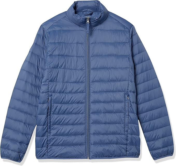 Amazon Essentials Men's Packable Lightweight Water-Resistant Puffer Jacket (Available in Big & Tall)
