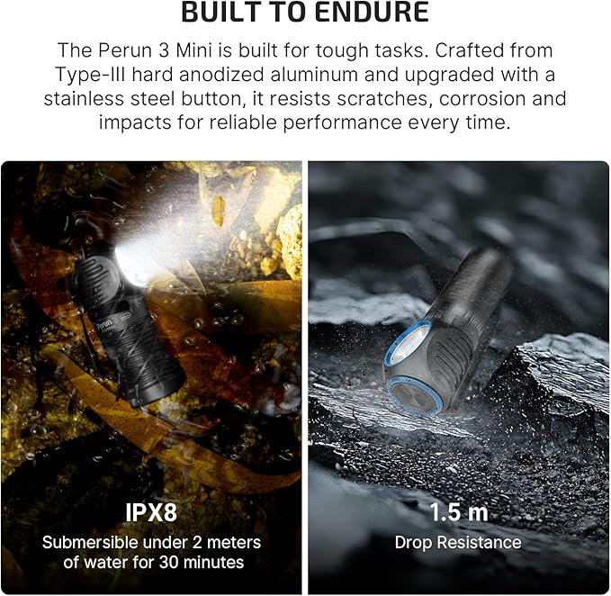 OLIGHT Perun 3 Mini Headlamp 920 Lumens LED Head Flashlight,Rechargeable Headlight with Red Light Option,Perfect for Working, Hiking, Camping and Climbing(Neutral White (4000K~5000K), Black)