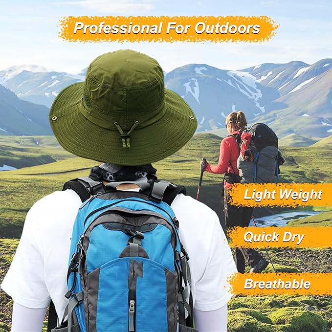 Women Fishing Sun Hat Men Summer UV Protection Bucket Hats Mesh Ventilated Outdoor Hiking Gardening Beach Lawn Hat