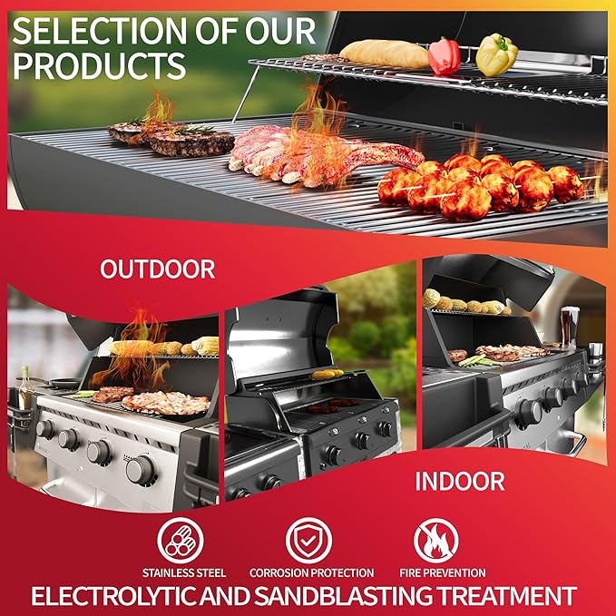 28.7'W'x16.96''D Grill Grates Replacement for Nexgrill 720-0882A,Silver Stainless Steel Grill Grate for Char-Broil 463242716 ,3Pack Grill Grates for Members Mark 720-0882D