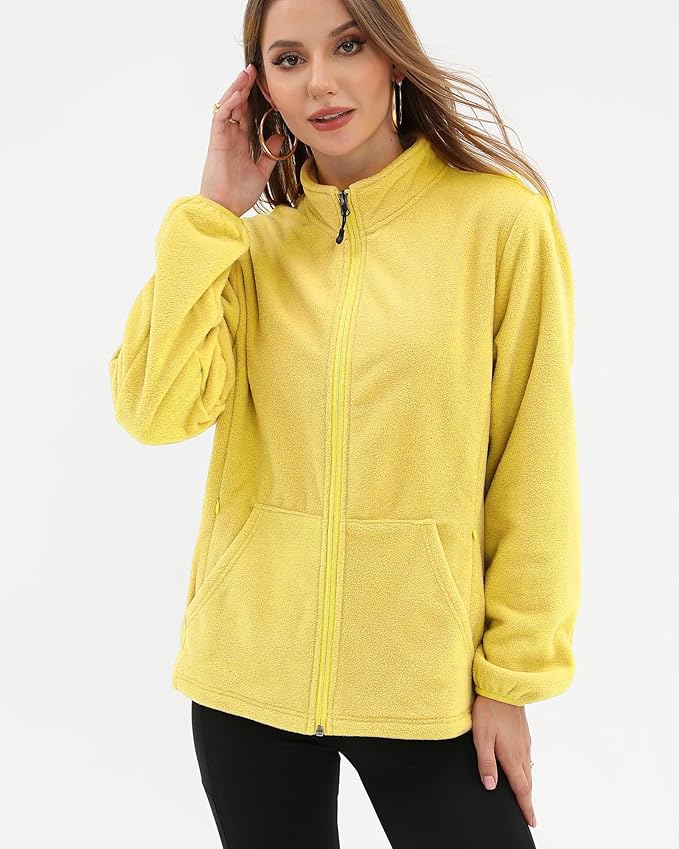 Argstar Women's Fleece Jacket with 6 Pockets (XS-2XL)