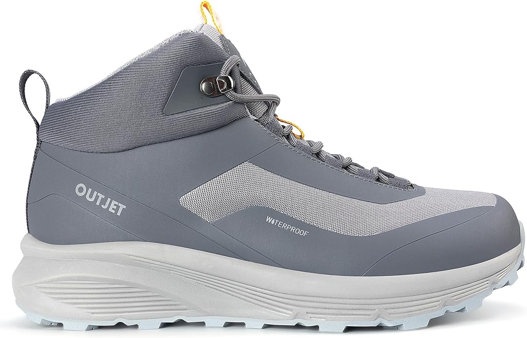 Men's Waterproof Hiking Boots Lightweight Comfortable Breathable Outdoor All-Terrain Trekking Ankle Boots