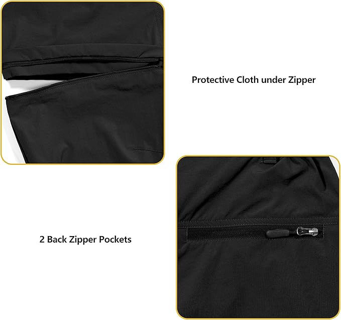 Little Donkey Andy Men's Stretch Convertible Pants, Zip-Off Quick-Dry Hiking Pants, UV Protection, Lightweight