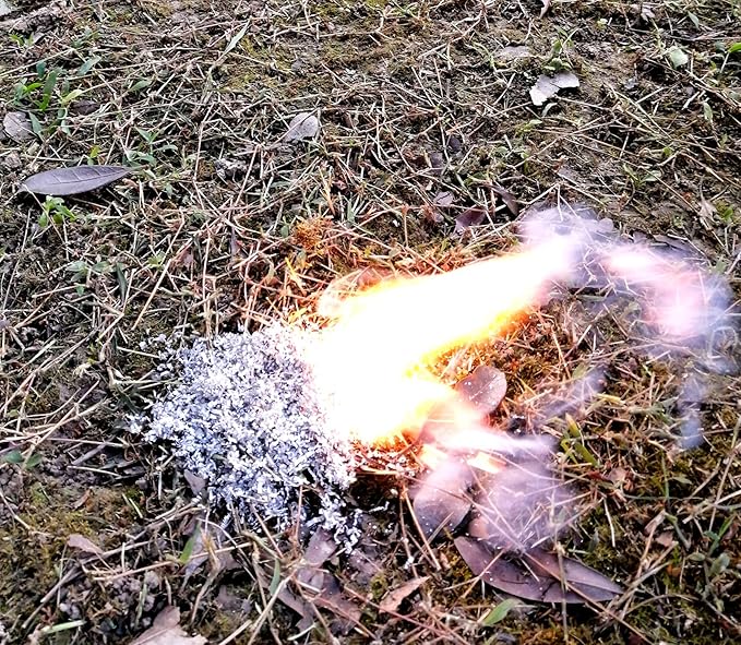 eGreen Fire Starter Kit β 10 to 30 Magnesium Bags with 3.15" Ferro Rod + Optional 60-Minute Wax Rope β Emergency Survival Ignition Set for Camping & Bushcraft