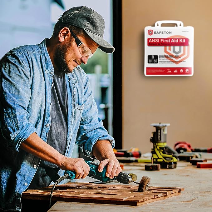 ANSI/OSHA First Aid Kits (50 Person Plastic) - ANSI/ISEA and OSHA Compliant First Aid Kit