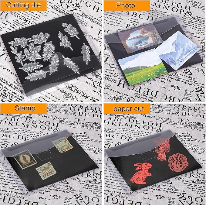 160 PCS Stamp and Die Storage Bag and Rubber Magnetic Sheets, Die Storage Set for Storage Die Cutting, DIY Scrapbooking