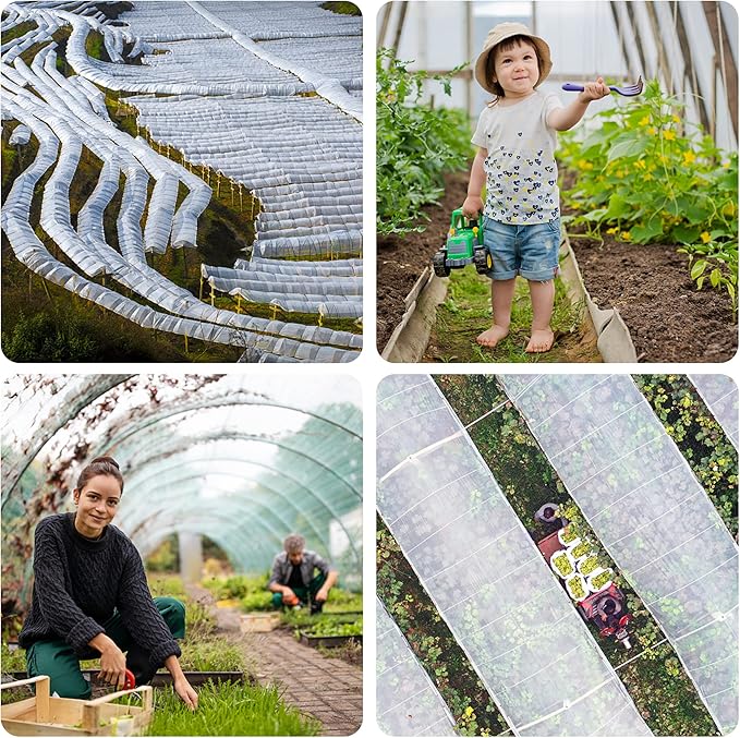 Alpurple Insect Bird Barrier Netting Mesh- 20 x 10 Feet Garden Bug Netting Plant Cover for Protect Plant Fruits Flower from Insect Bird Eating