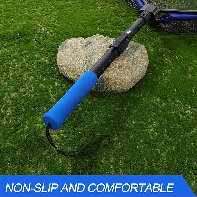 Floating Fishing Net, Foldable for Easy Storage, Retractable, Ideal for Bass, Trout, Kayak & Boat Fishing, Easy Catch & Release