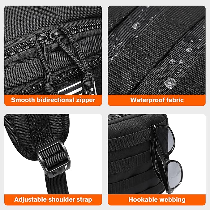 wotony Hydration Backpack with Water Bladder for Hiking Tactical Hydration Pack for Men Women Molle Water Backpack for Hiking