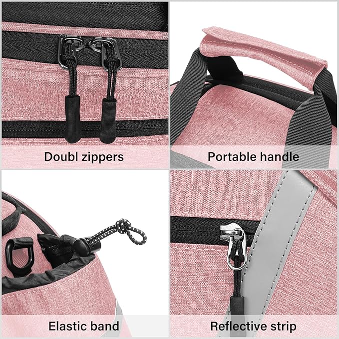 MOSISO Bike Rack Bag, Waterproof Bicycle Trunk Pannier Rear Seat Handbag Cycling Bike Carrier Reflective Backseat Cargo Storage Luggage Saddle Shoulder Bag with Water Bottle Holder&Handle