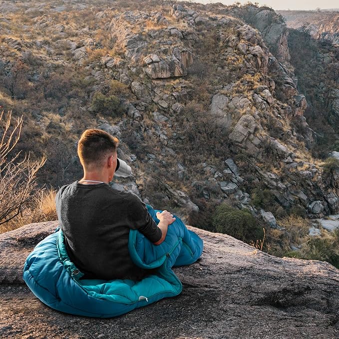 Bessport Mummy Sleeping Bag | 15-45 ℉ Extreme 3-4 Season Sleeping Bag for Adults Cold Weather– Warm and Washable, for Hiking Traveling & Outdoor Activities