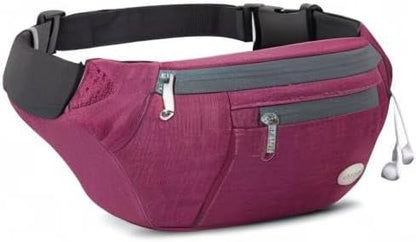 Entchin Fanny Pack for Women Men,Crossbody Belt Bag with 4-Zipper Pockets,Adjustable Waist Bag Pack,One of the Most Popular Travel Essential Gifts for Walking,Traveling,Cycling
