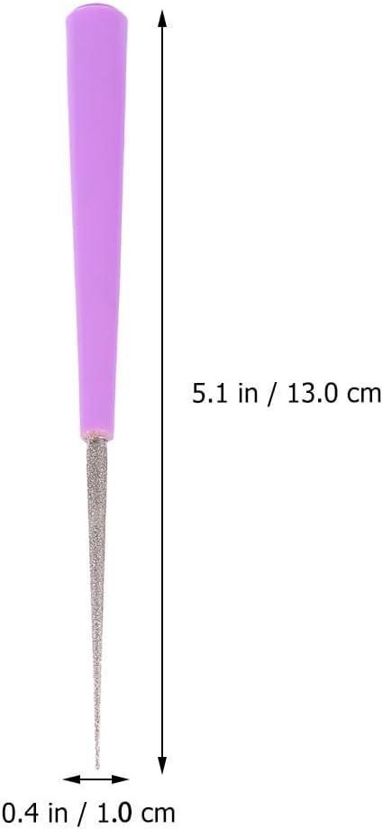 EXCEART Bead Hole Reamer Needle Opener Drill Puncher - Bead Reamer Set Hole Opener for Glass Plastic Metal Jewelry Making Hand Drill