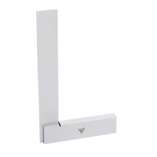PEC Tools Mechanic's Square 12“ x 8”, Precision Engineering Wide Base Square 90 Degree Right Angle Ground Hardened Steel Angle Ruler, Suitable for Woodworking and Precision Layout Work