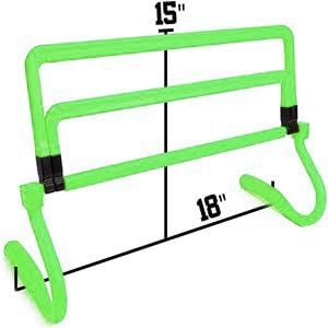 Adjustable Speed Training Hurdles Fitness & Speed Training Equipment with Agility Ladder - Plyometric Fitness & Speed Training – Hurdle/Obstacles for Soccer, Football, Track & Field