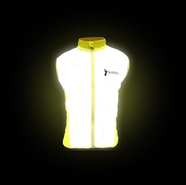 ReflecToes Reflective Safety Vest for Night Visibility – Hi Vis Running & Cycling Gilet – Lightweight, Breathable Outer Layer