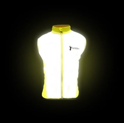 ReflecToes Reflective Safety Vest for Night Visibility – Hi Vis Running & Cycling Gilet – Lightweight, Breathable Outer Layer