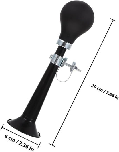 STOBAZA Portable Loud Bike Horn for Adults Electroplated Construction Safety Warning Sound for Mountain Road Folding Bicycles Black Red