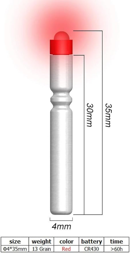 Fishing Bobber Lights,Night Fishing Float Lights,Fishing Glow Sticks,Lighted Nocks for Arrows 6-Pack