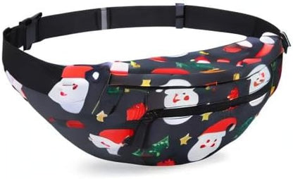 MAXTOP Large Crossbody Fanny Pack with 4-Zipper Pockets,Gifts for Enjoy Sports Festival Workout Traveling Running Casual Hands-Free Wallets Waist Pack Phone Bag Carrying All Phones