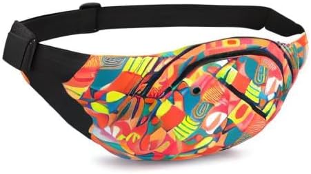 DAITET Crossbody Fanny Pack for Men&Women,Large Waist Bag & Hip Bum Bag with Adjustable Strap for Outdoors Workout Traveling Casual Running Hiking Cycling