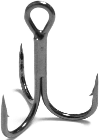 Fishing Hooks Treble Hooks for Hook Upgrade Cutting Blade 4X Strong Short Shank Black Nickle