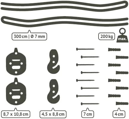 LA SIESTA® Flora Classic Cotton Hammock & Wall Mount Kit for Walls Ceilings & Square Beams - Indoor Outdoor Hammock Bed, Portable Hammock, 2 Person Hammock - Extra Large King Hammock, Flowers