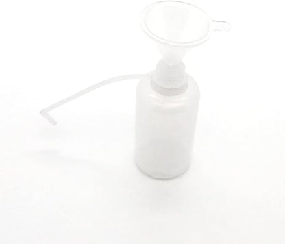 12 Pcs Precision Tip Applicator Bottles, 1 Ounce Translucent Glue Bottles, with 2 Mini Funnel for Paper Quilling DIY Craft, Multicolor Lids