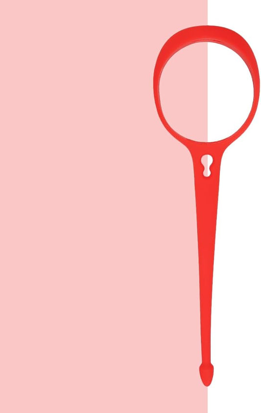 Neo Magnetic Silicone Ring Strap for Water Bottle - Water Tumbler Strap Versatile Sports Bottle Ring - Water Bottle Carrier Strap for Gym, Backpack, Belt,Hiking,Outdoors & More (Crimson Red)