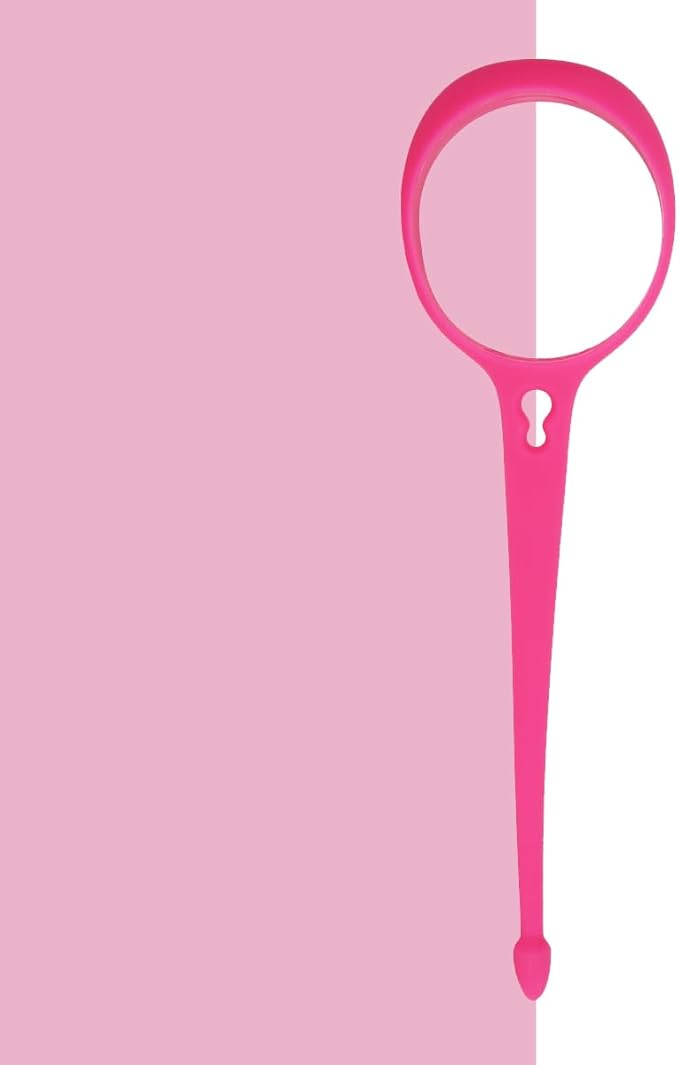 Neo Magnetic Silicone Ring Strap for Water Bottle - Water Tumbler Strap Versatile Sports Bottle Ring - Water Bottle Carrier Strap for Gym, Backpack, Belt, Hiking, Outdoors & More (Fuschia)