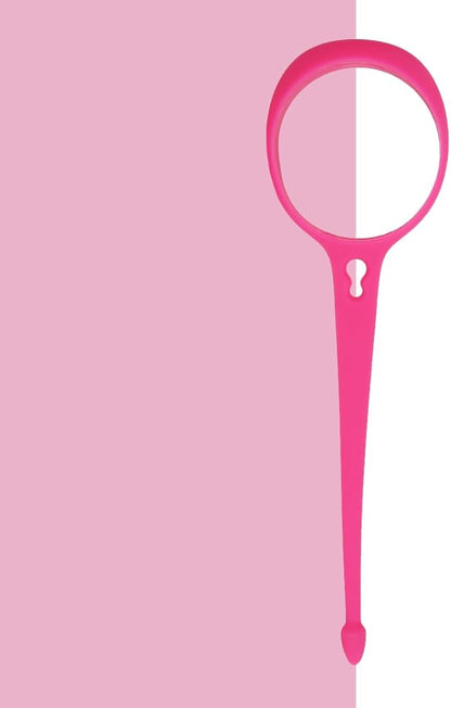 Neo Magnetic Silicone Ring Strap for Water Bottle - Water Tumbler Strap Versatile Sports Bottle Ring - Water Bottle Carrier Strap for Gym, Backpack, Belt, Hiking, Outdoors & More (Fuschia)