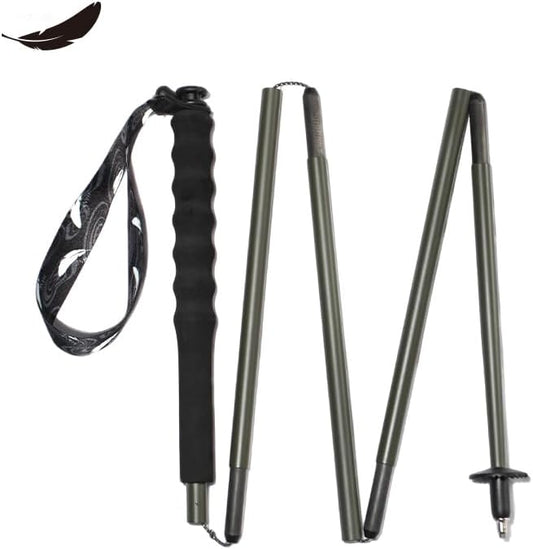 High Strength 5-Section Foldable Carbon Fiber Trekking Poles - 115g/125g/130g, Compact Hiking Staff for Men & Women, Ideal for Hiking, Trekking, Mountaineering & Backpacking