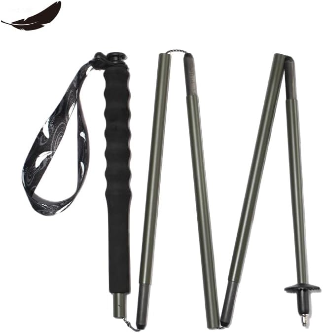 High Strength 5-Section Foldable Carbon Fiber Trekking Poles - 115g/125g/130g, Compact Hiking Staff for Men & Women, Ideal for Hiking, Trekking, Mountaineering & Backpacking