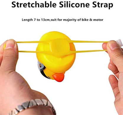 Lovely Yellow Duck Bike Bell, Kids Bike Horn, Rubber Yellow Duck Bicycle Accessories with LED Light - for Kids Toddler Children Adults Sport Outdoor