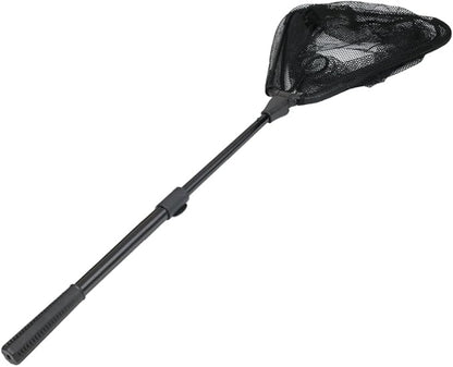 RESTCLOUD Fishing Landing Net with Telescoping Pole Handle, Fishing net Freshwater for Kids Men Women, Extend to 40-63 Inches