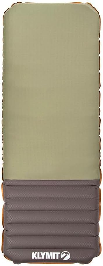 Klymit Klymaloft Lofted Hiking and Backpacking Air Bed, Inflatable Sleeping Pad for Camping with Memory Foam,Green