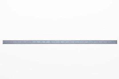 PEC Tools Flexible 24-Inch Machinist's Rule, High-Carbon Steel, Accuracy 1/10",1/100",0.5mm,1mm, Suitable for CNC Operators and Engineers, Decimal Inch and Metric Systems, Made in USA