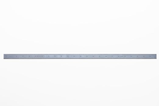 PEC Tools Flexible 24-Inch Machinist's Rule, High-Carbon Steel, Accuracy 1/10",1/100",0.5mm,1mm, Suitable for CNC Operators and Engineers, Decimal Inch and Metric Systems, Made in USA