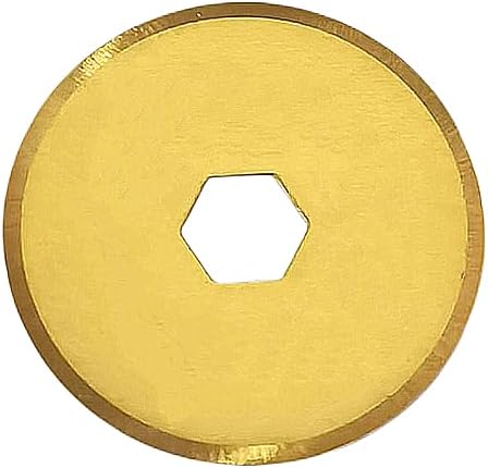 18mm Rotary Cutter Blades 5-Pack Replacement Blades Fits Fiskars, OLFA for Quilting Scrapbooking Sewing Arts & Crafts Sharp and Durable Cutter Blade