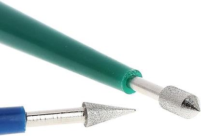 SEIWEI 4 Pcs Diamond Tipped Bead Reamer Multicolored Bead Spinner Hole Enlarger Tool for Jewelry, Metal, Plastic, Wood, Ceramic, Crystal