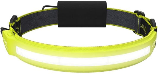 LED Headlamp, Liteband PRO 1000 Lumens Super Bright Head Lamp, Rechargeable Battery Powered Tactical Headlamps, Camping, Running, Hard Hat Light, Best Rated Hands Free Forehead Flashlight, Yellow