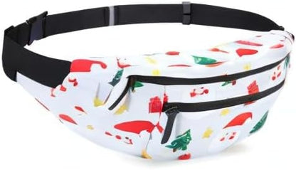 MAXTOP Large Crossbody Fanny Pack with 4-Zipper Pockets,Gifts for Enjoy Sports Festival Workout Traveling Running Casual Hands-Free Wallets Waist Pack Phone Bag Carrying All Phones