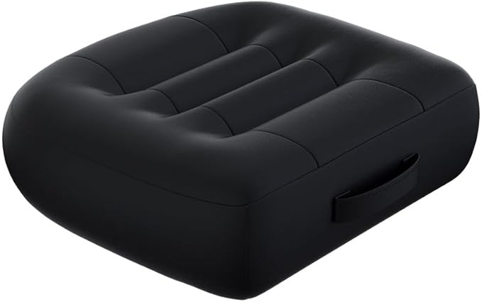 drivers seat booster cushion for adults/Car Booster Seat for Short Drivers/Increase The Field of View by 12cm/ 4.7in,Improve comfort，Ideal for suitable for car/office/home/wheelchair/Black